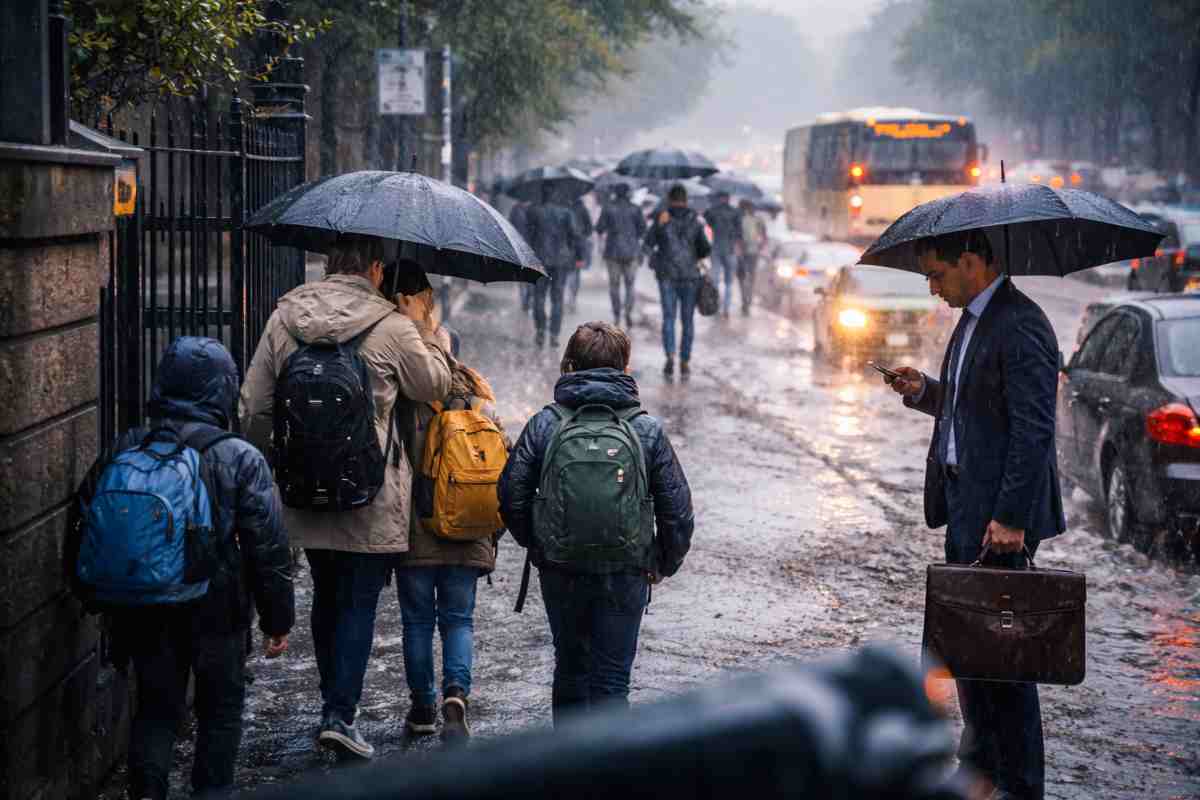 Il maltempo condiziona il lavoro, la scuola e gli spostamenti quotidiani